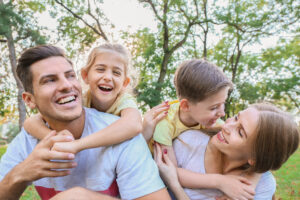 Family enjoying time together outdoors